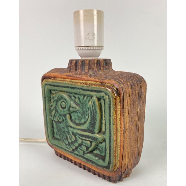 Ceramic Table Lamp by Willi Fischer for Ego Stengods Ateljé, 1960 For Sale - Image 3 of 7