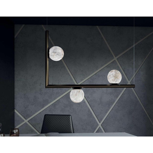 Not Yet Made - Made To Order Ofione 1 Bronze Pendant Lamp by Alabastro Italiano For Sale - Image 5 of 6