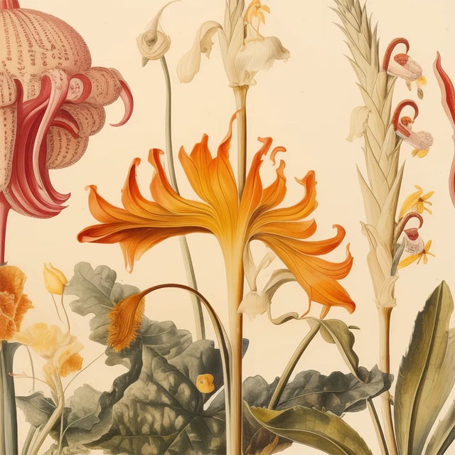 13" X 9" 'Garden Flowers' Botanical Print, 'Hortus Floridus' Style, Unframed For Sale - Image 4 of 7