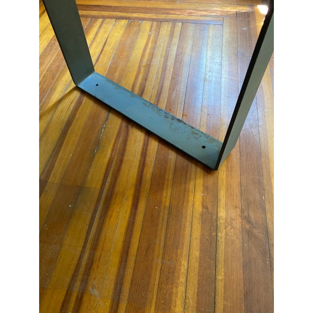 Mid Century Solid Sapele Mahagony Slab Dining Table For Sale - Image 9 of 12