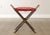 1920s Art Deco Period Wrought Iron & Brass X Base Bench For Sale In Philadelphia - Image 6 of 13