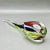Blue Vintage 1960’s Murano Attributed Clear With Tri Color Sommerso Teardrop Sculpture For Sale - Image 8 of 9