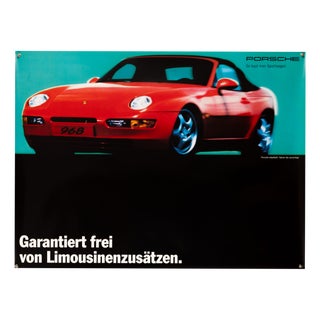 Porsche 968: How to Build Sports Cars Poster, 1990s For Sale
