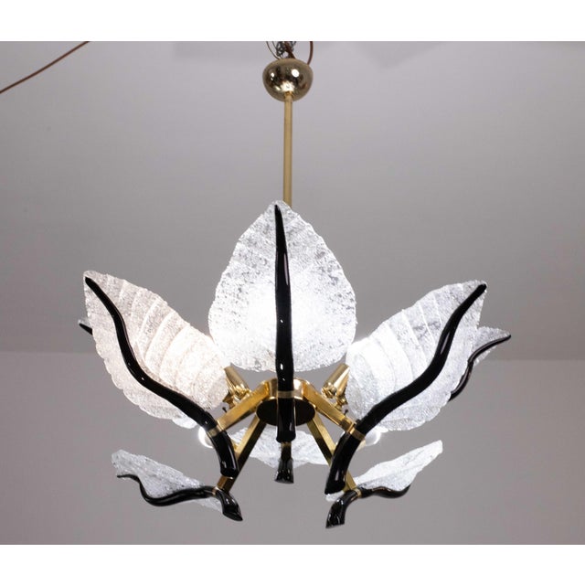 Large Size Chandelier Franco Luce for Seguso, Murano Glass, 1970s For Sale - Image 10 of 12