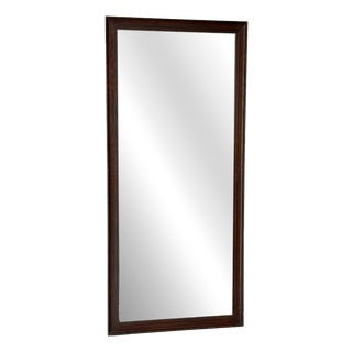 Antique Oak Mirror with Lightly Foxed Plate For Sale