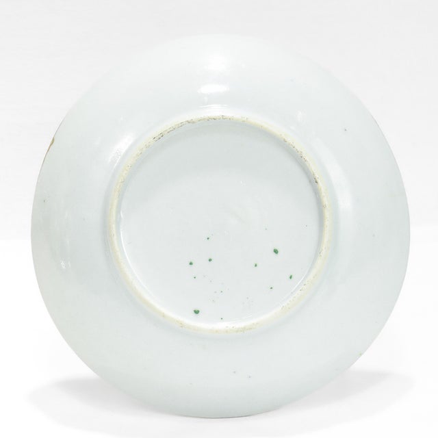 Antique Chinese Export Porcelain Rose Mandarin Tea Cup & Saucer For Sale - Image 17 of 18