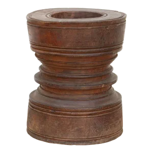 Antique Rice Grinder Candle Holder
