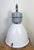 Large Industrial White Enamel Lamp with Clear Glass Cover from Elektrosvit, 1960s For Sale - Image 9 of 18