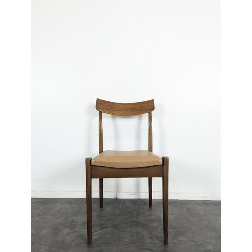 Vinatge Scandinavian Brown Chairs, Set of 5 For Sale - Image 5 of 11