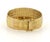 Contemporary Diamond Cut Design 18k Tricolor Gold Graduated Flex Bracelet 56g For Sale - Image 3 of 5