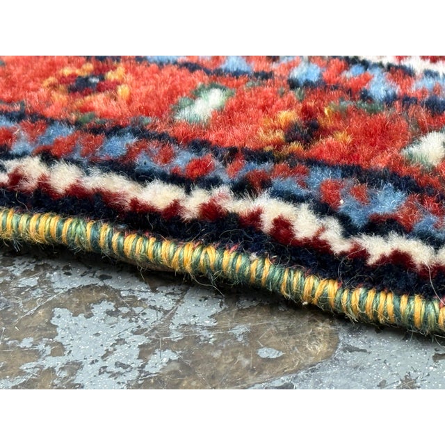 2ft 9in × 6ft 9in Handknotted Wool Runner, Vintage For Sale In San Francisco - Image 6 of 12