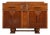 Vintage Art Deco Carved Oak Buffet Sideboard For Sale