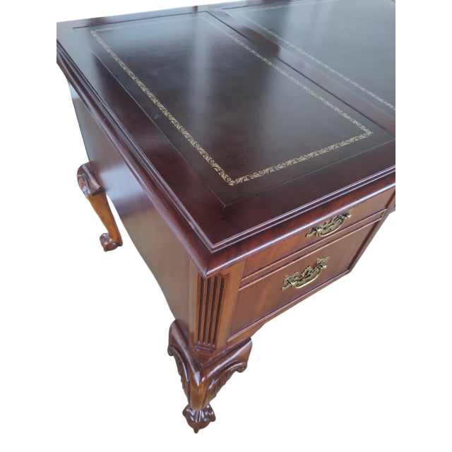 1980s Hekman Writing Desk For Sale - Image 10 of 13