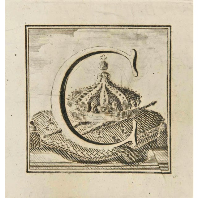 Letter of the Alphabet C, from the series "Antiquities of Herculaneum", is an etching on paper realized by Luigi...