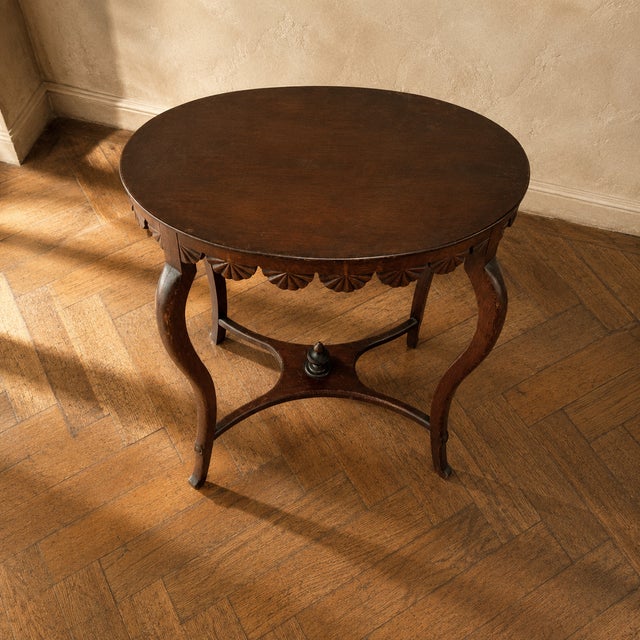 Art Nouveau Wood Side Table, 1890s For Sale - Image 4 of 7