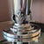 This is a beautiful, possibly antique, trumpet vases in electroplated buckle silver that silver, made by C.G. Hallberg of...
