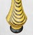 Traditional Vintage Ceramic Yellow Brown Zebra Print Tall Urn Shaped Table Lamp For Sale - Image 3 of 6