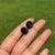 14k Gold 6.97ct Bold Deep Blue Sapphire Stud Earrings With Black Rhodium For Sale In New York - Image 6 of 15