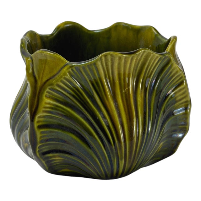 Ceramic Shell Jardiniere by Christopher Dresser for Ault, 1890 For Sale