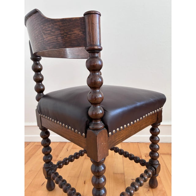 Antique Edwardian Bobbin Corner Chair, English 1900 For Sale - Image 9 of 14