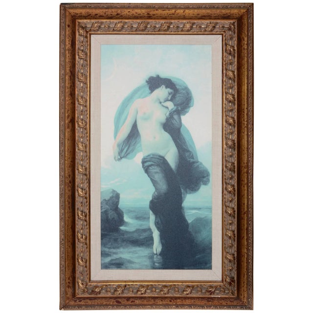 William-Adolphe Bouguereau French Mystical "Evening Mood" Canvas Print in Frame For Sale - Image 12 of 12