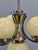 Art Deco Chrome and Opaline Glass Chandelier, 1930s For Sale - Image 10 of 14