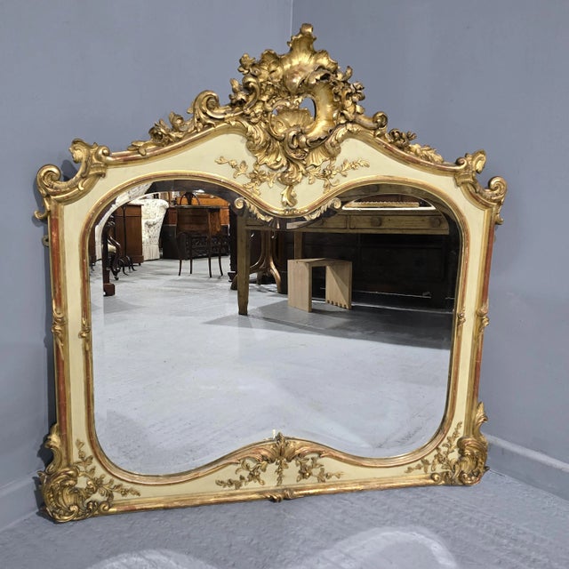 Victorian Gilt Overmantle Mirror, 1880 For Sale - Image 3 of 10