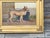 Continental Oil Painting of Two Dogs in Courtyard, circa 1900 - Gilt Frame For Sale - Image 9 of 12
