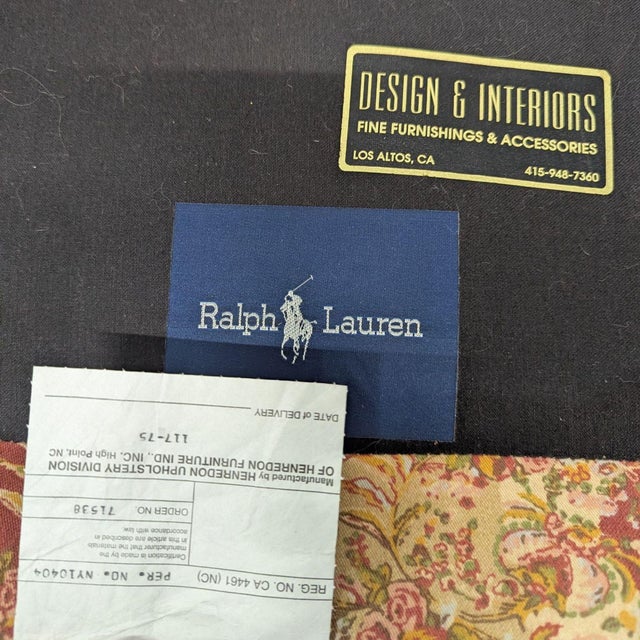 Textile Ralph Lauren Home for Henredon Rolled Arm Accent Chair For Sale - Image 7 of 12
