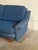 Blue Blue Upholstered Convertible Sofa Daybed 3-Seat Couch Lounge Mid-Century Modern 1970s For Sale - Image 8 of 11
