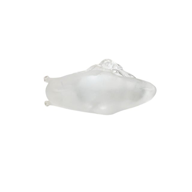 Transparent Glass Snail Paperweight Shelf Decor For Sale - Image 4 of 4