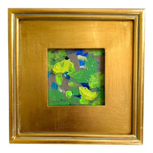 "Greens" 2025 Framed MIni Painting by Jessalin Beutler