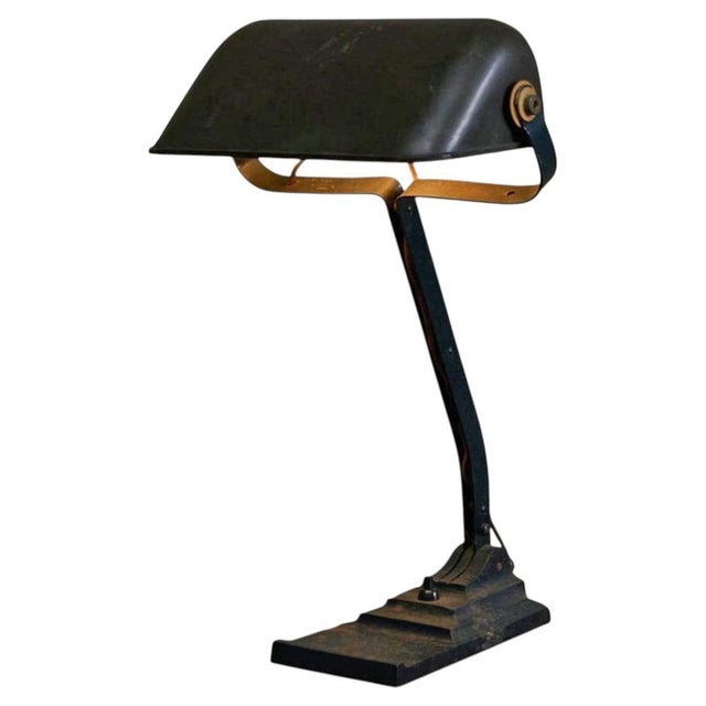 Patinated Desk Lamp from Erpe, 1920s For Sale - Image 13 of 13