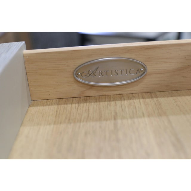 Artistica Artistica Home Signature Designs Gradient Bistro Table in White Grey For Sale - Image 4 of 9