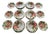 Pontesa Spain Fruit Plate Set, Set of 18 For Sale