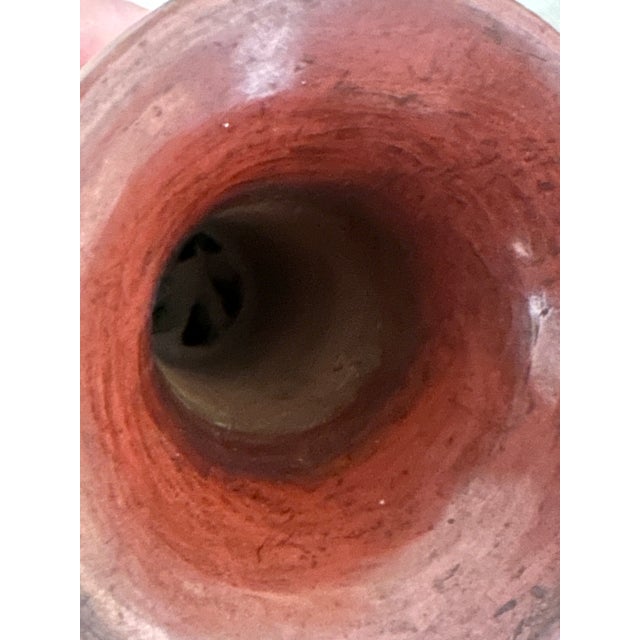 Brown 19th C Ottoman Terracotta Water Filter Vessel - Antique Tophane Islamic Redware Ceramic Qulla Jug For Sale - Image 8 of 11