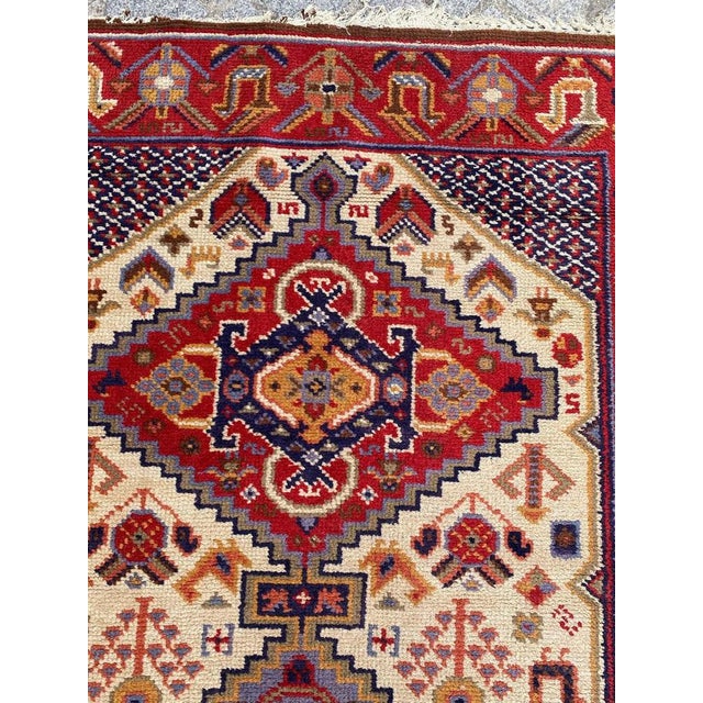 Vintage French Knotted Runner Rug, 1940s For Sale - Image 10 of 14