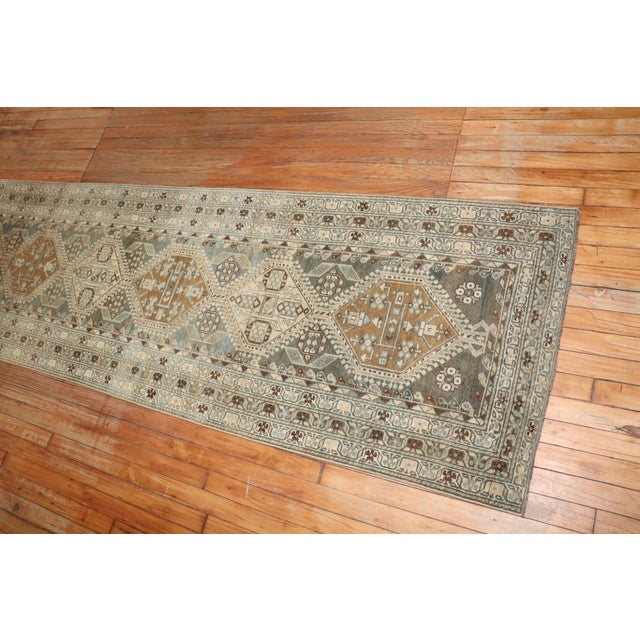 Antique Zabihi Collection Long Persian Malayer Runner - 2'8" x 17'9" For Sale - Image 10 of 10
