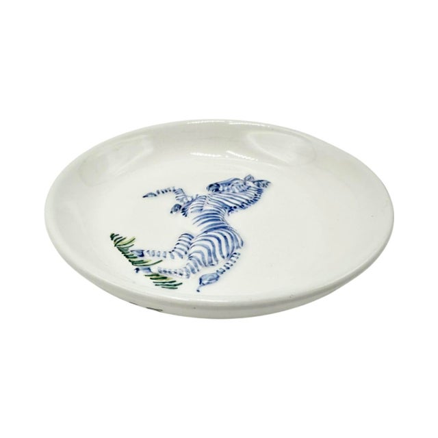 Vintage El Morocco Nyc Nightclub Ceramic Zebra Ashtray Catchall Dish New York For Sale - Image 4 of 9