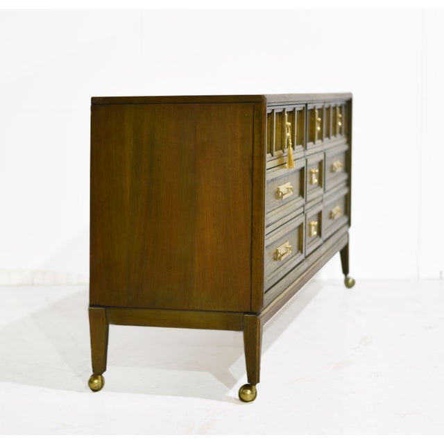 Paint to Order Mid Century Modern Nine-Drawer Dresser by Stanley Furniture For Sale In Chicago - Image 6 of 12