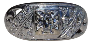 The Yateritas: Ladies White Gold Diamond Engagement Ring