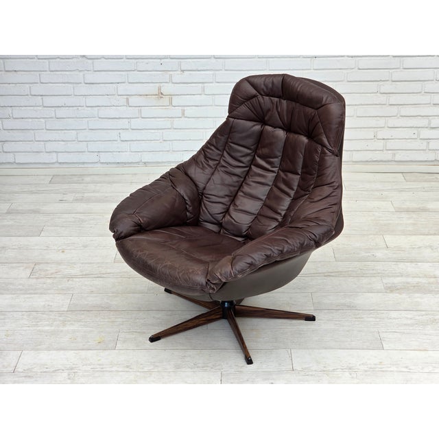 Danish Swivel Chair Model Silhouette by H.W.klein for Bramin Møbler For Sale - Image 9 of 18
