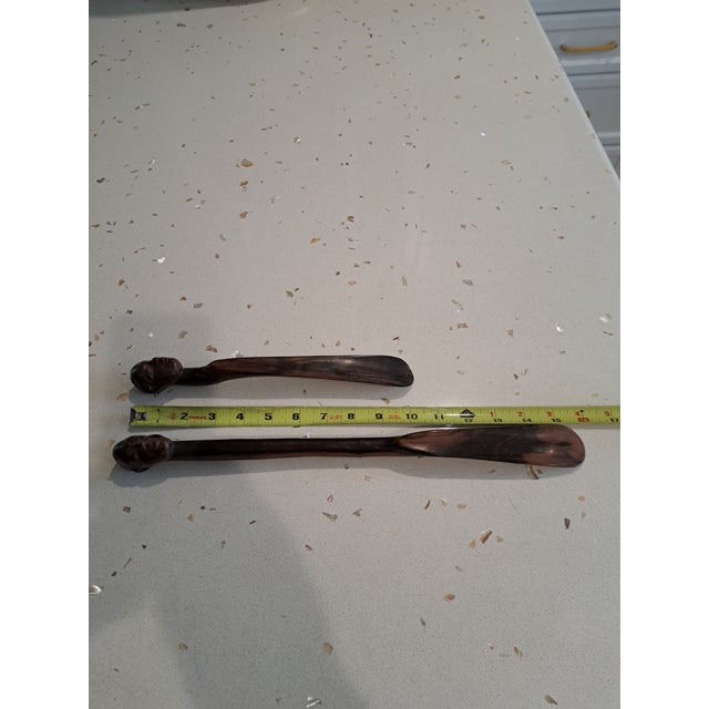 1960s Mid Century African Shoehorns For Sale - Image 5 of 7