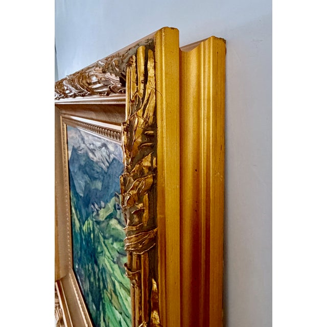 Vintage French Landscape Oil Painting For Sale - Image 13 of 17