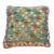 Arteverk Handwoven Afghan Kilim Pillow — Green & Red Diamond Lattice For Sale