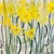 1970s Vintage Boho Chic Daffodils Jane Lynn Glassware - Set of 6, After Georges Briard For Sale - Image 13 of 14
