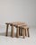 1970s Set of Three Oak Brutalist Nesting Tables, Antique, France, Circa 1970 For Sale - Image 5 of 13