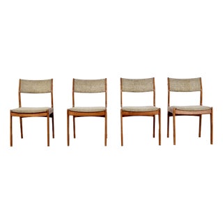 Danish Teak Chairs attributed to Erik Buch, 1960s, Set of 4 For Sale
