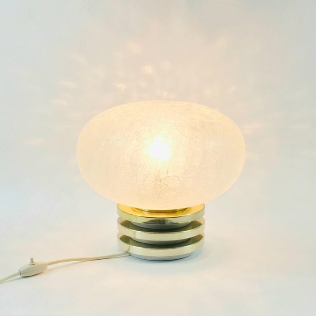 Mid-Century Space Age Glass Table Lamp from Doria, Germany, 1960s For Sale - Image 6 of 10