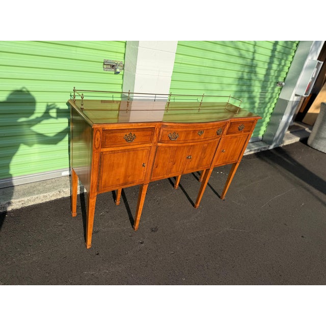 1990S American of Martinsville Federal Style Sideboard / Server For Sale In Naples, FL - Image 6 of 11